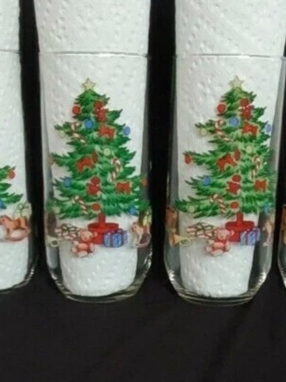 Luminarc Noel Tumbler Glasses 1992 Set of 4